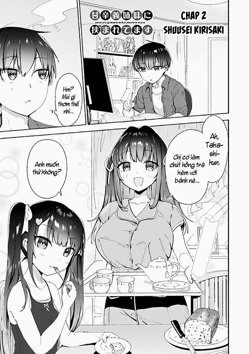 AMAKARA GISHIMAI NI HASAMARETE MASU 2 trang 1