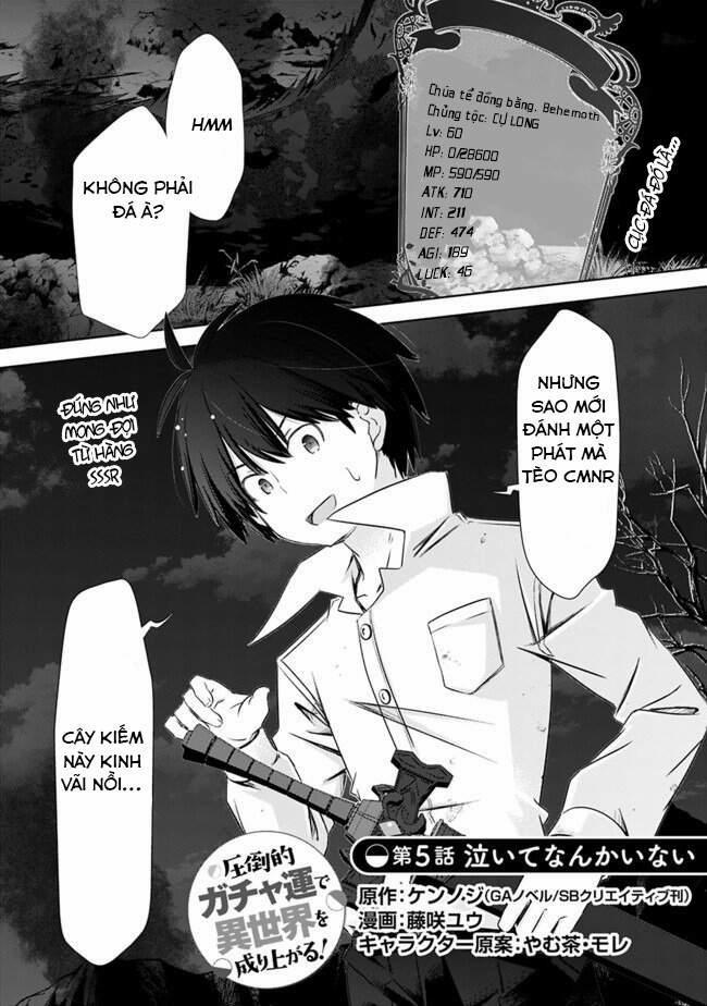 Attouteki Gacha Un De Isekai O Nariagaru! 5 trang 1