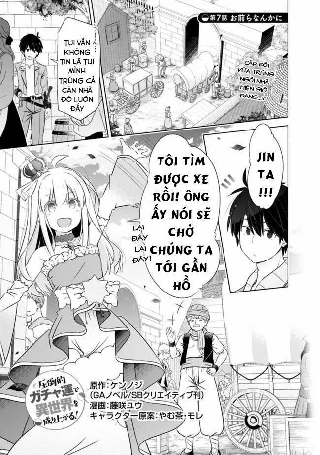 Attouteki Gacha Un De Isekai O Nariagaru! 7 trang 1