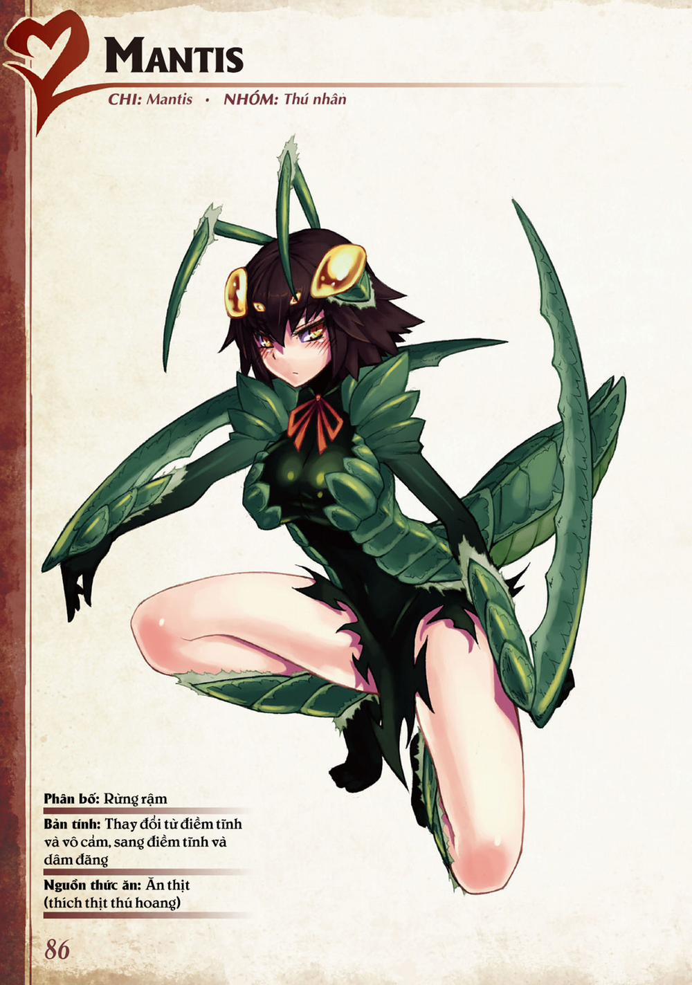 Bách khoa toàn thư Monster Girl 037: Mantis trang 0