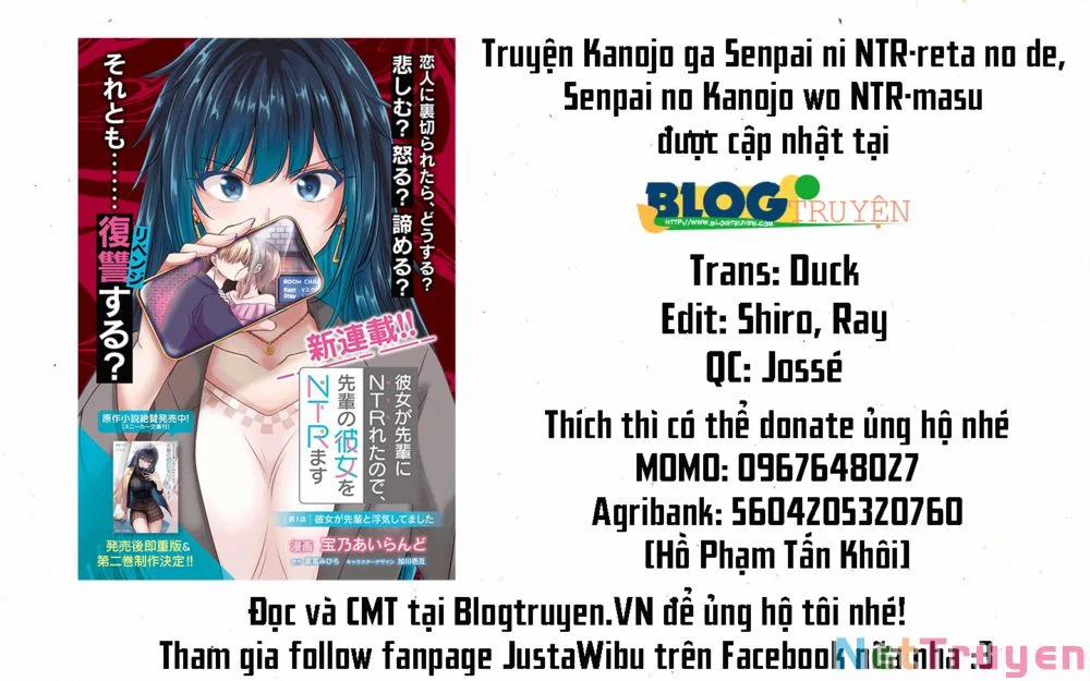Bạn Gái Tôi Bị Ntr Bởi Senpai Của Tôi, Nên Tôi Ntr Bạn Gái Của Tên Senpai Ấy 5 trang 1