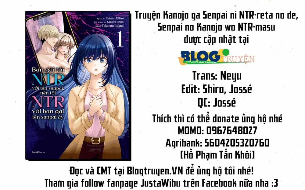 Bạn Gái Tôi Bị Ntr Bởi Senpai Của Tôi, Nên Tôi Ntr Bạn Gái Của Tên Senpai Ấy 8 trang 1
