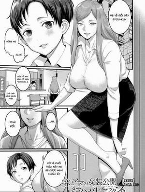 Đọc truyện tranh Boku to Mama no Josou Koukai Pakohame Nama Sex