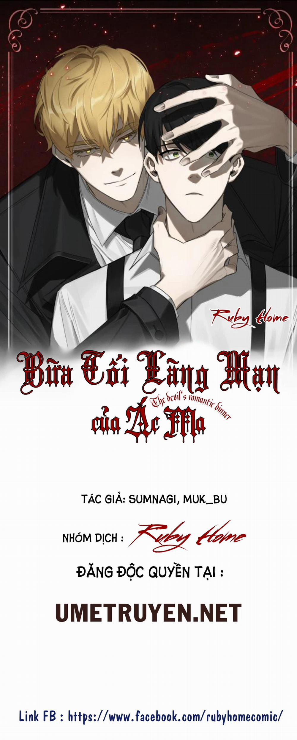 Bữa Tối Lãng Mạn Của Ác Ma 1 trang 0