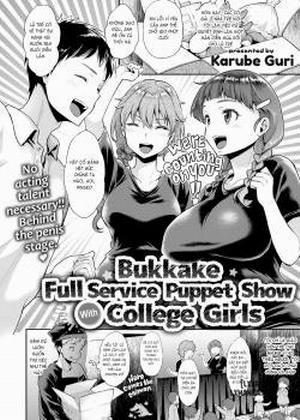 Đọc truyện tranh Bukkake Full Service Puppet Show With College Girls
