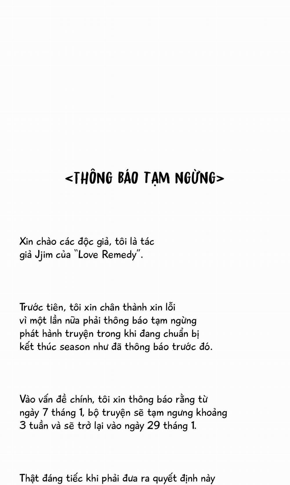 (CBunu) Love Remedy 26.1 Thông báo trang 0