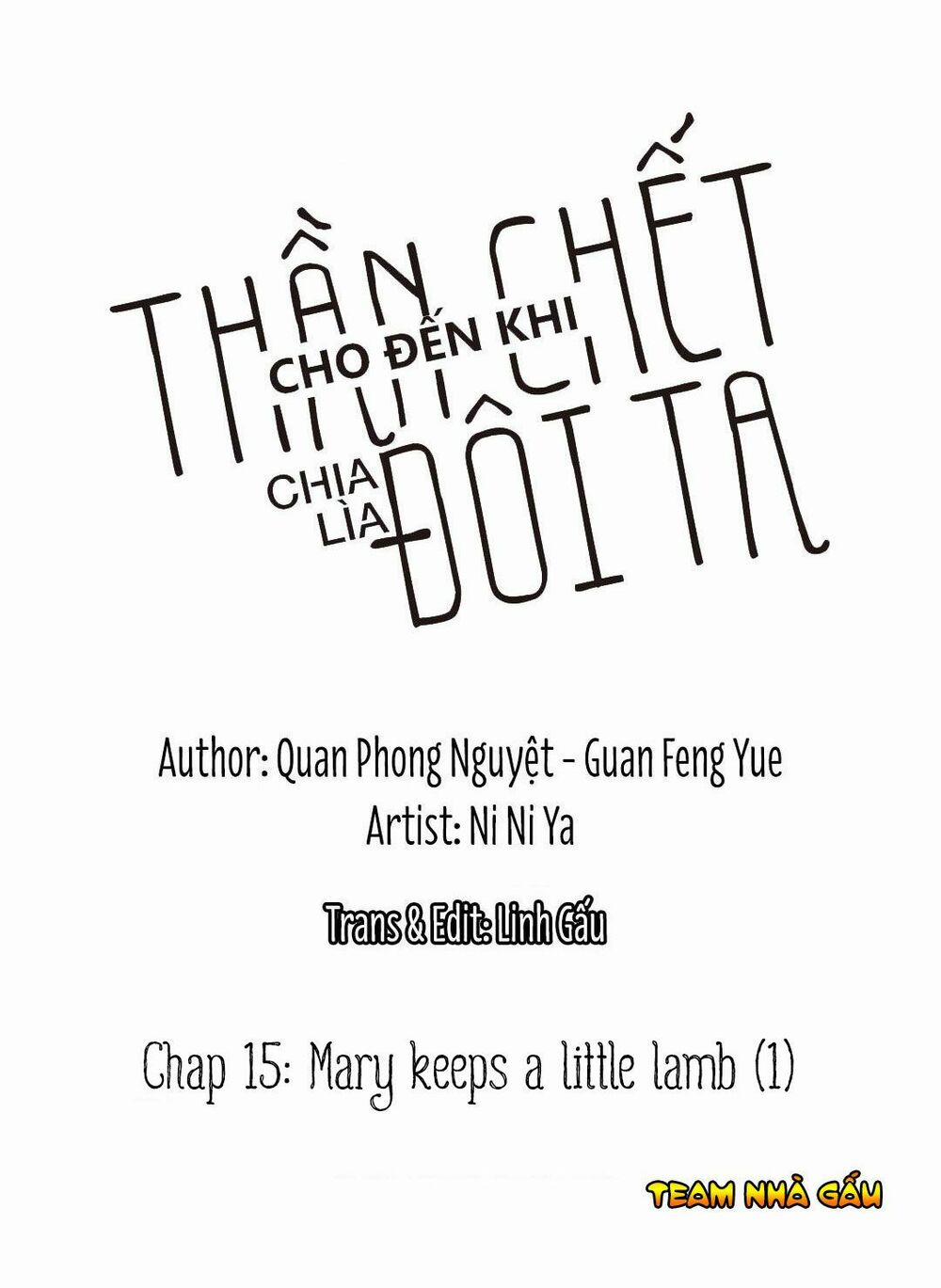 Cho Đến Khi Thần Chết Chia Lìa Đôi Ta 15 trang 0