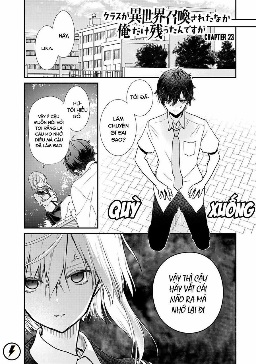 Class Ga Isekai Shoukan Sareta Naka Ore Dake Nokotta N Desu Ga 23 trang 1