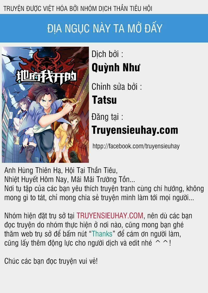 Địa Ngục Này Ta Mở Ra Đấy 1 trang 0