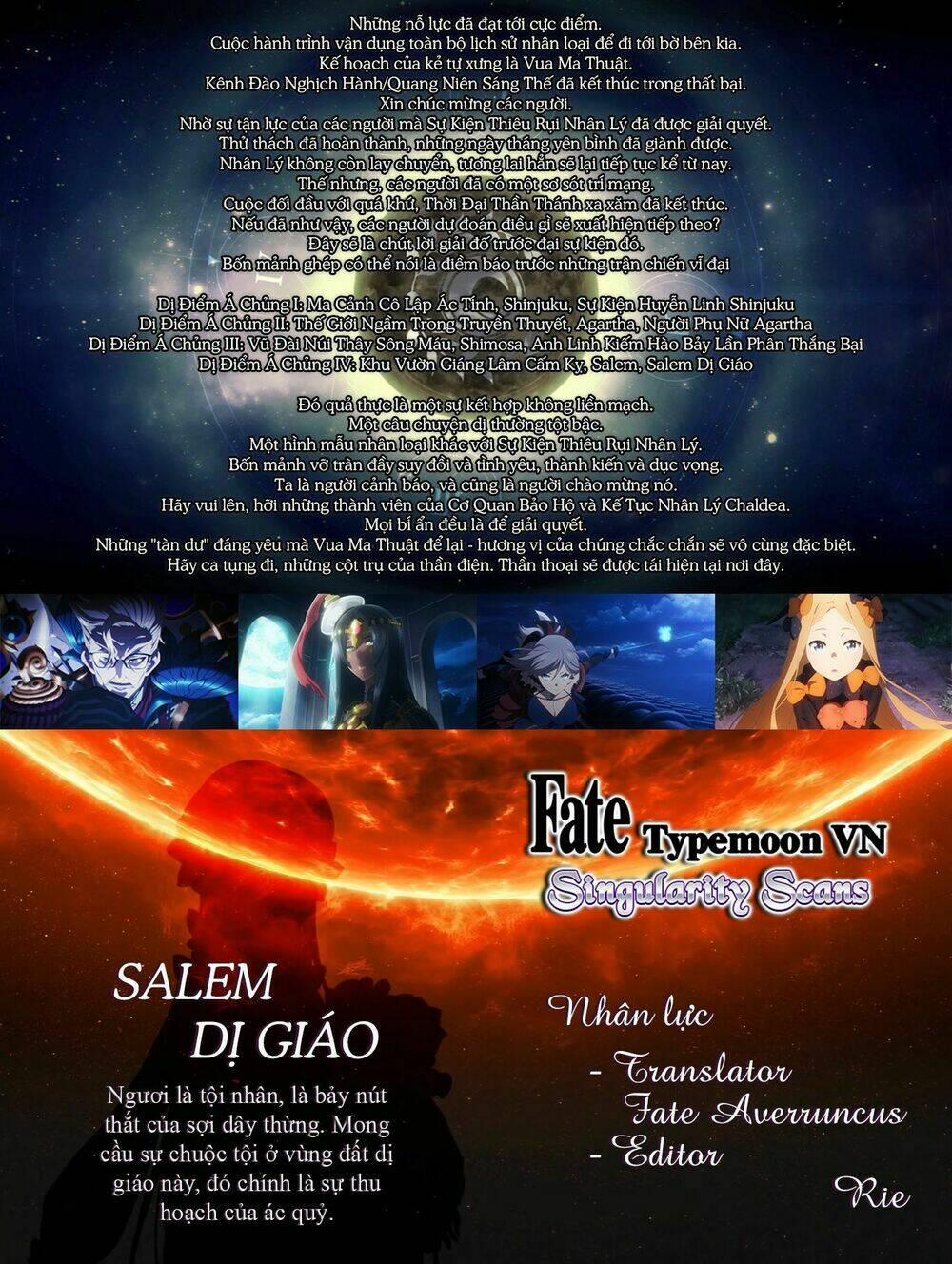 Fate/grand Order: Epic Of Remnant – Salem 11 trang 0