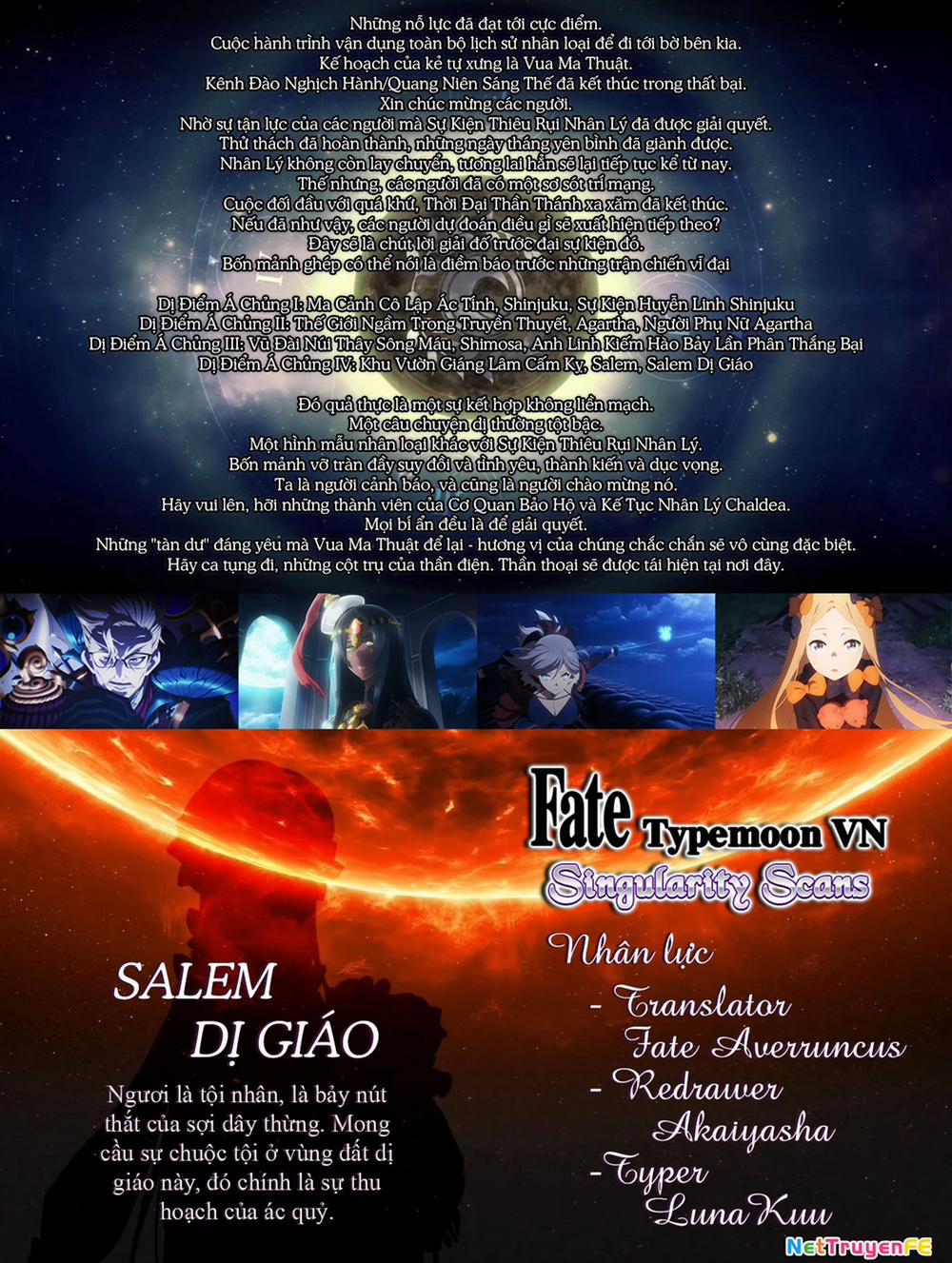 Fate/grand Order: Epic Of Remnant – Salem 39 trang 0