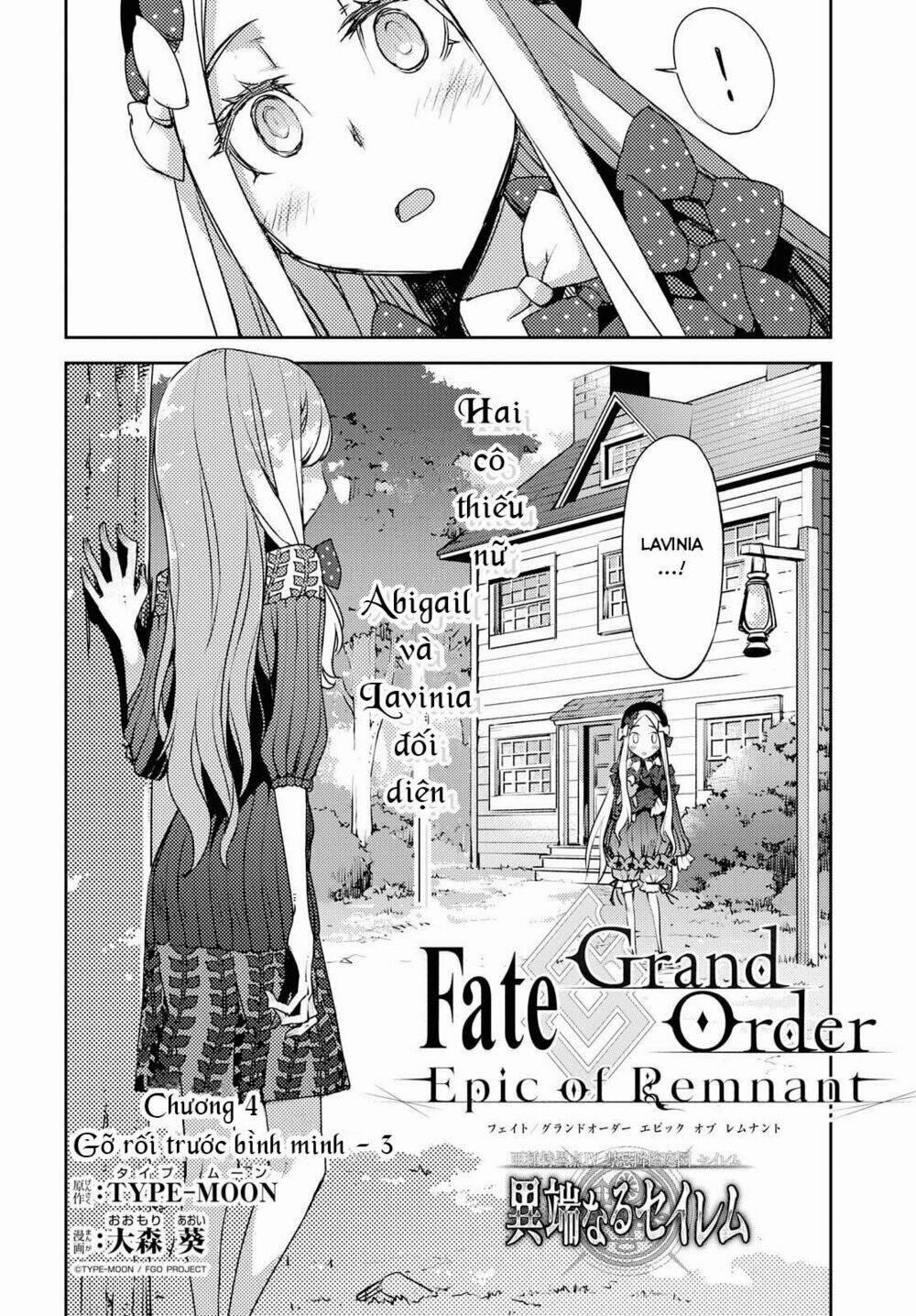 Fate/grand Order: Epic Of Remnant – Salem 4 trang 1