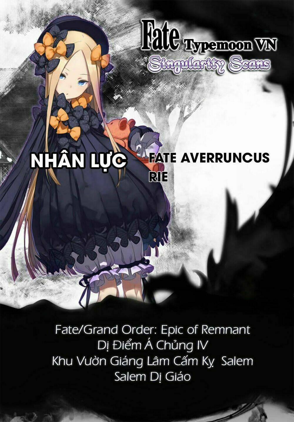 Fate/grand Order: Epic Of Remnant – Salem 6 trang 0