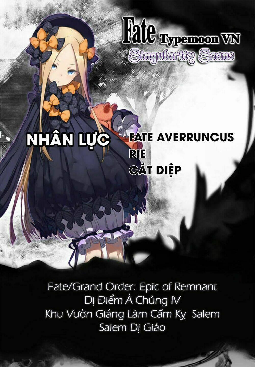 Fate/grand Order: Epic Of Remnant – Salem 7 trang 0