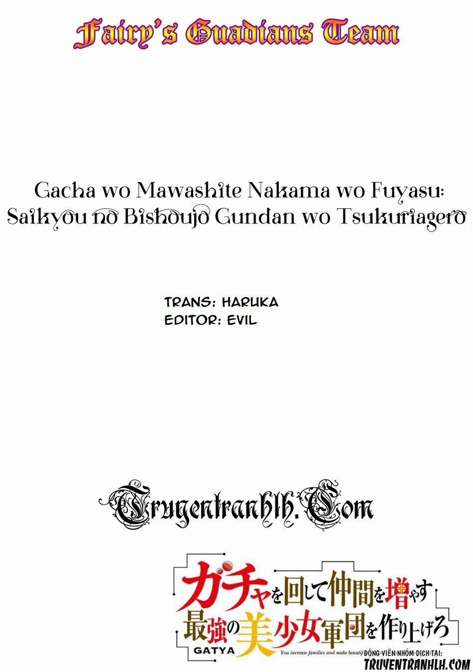 Gacha Wo Mawashite Nakama Wo Fuyasu Saikyou No Bishoujo Gundan Wo Tsukuriagero 6 trang 1