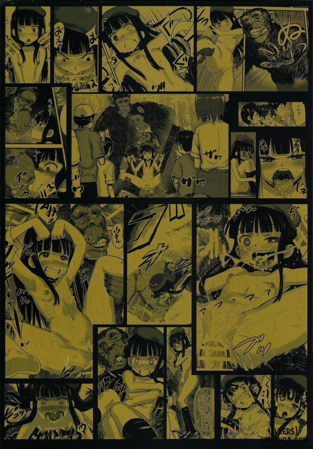 Hadakahime Honoka 2 Misemono Tanetsuke Saru Koubi Oneshot trang 1