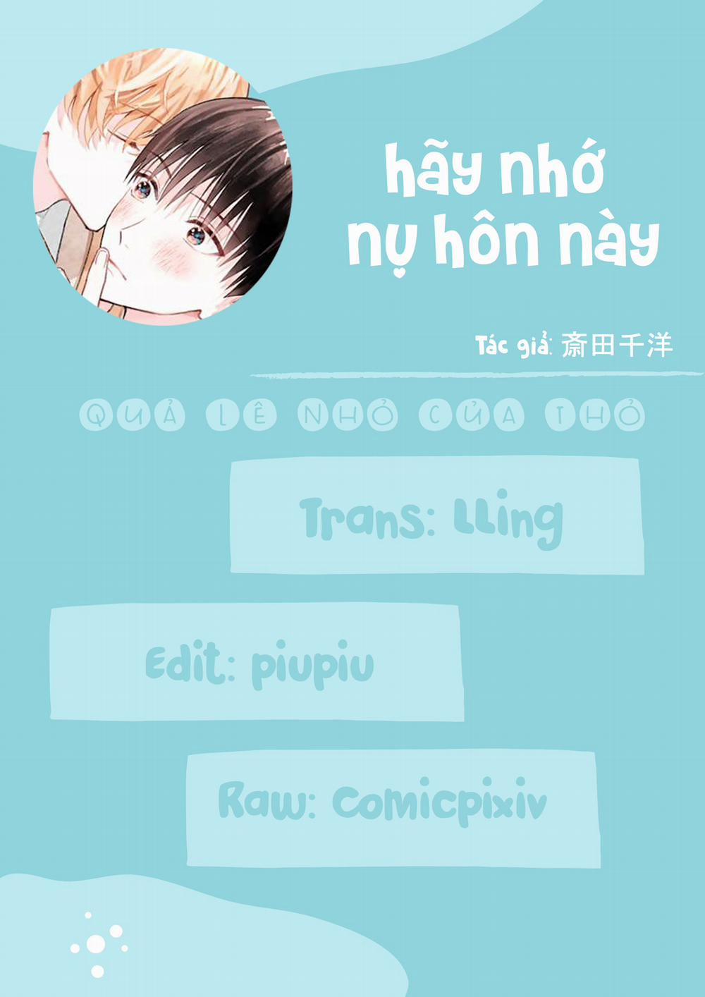 Hãy Nhớ Nụ Hôn Này! 4 trang 0