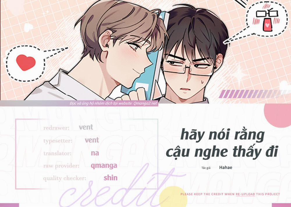 Hãy Nói Rằng Cậu Nghe Thấy Đi 5 trang 0
