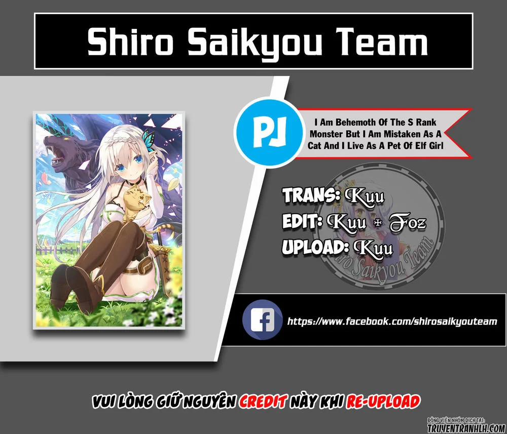 I Am Behemoth Of The S Rank Monster But I Am Mistaken As A Cat And I Live As A Pet Of Elf Girl 1 trang 1