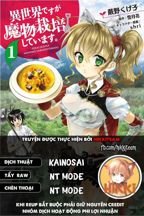 Isekai Desu Ga Mamono Saibai Shiteimasu 35 trang 0