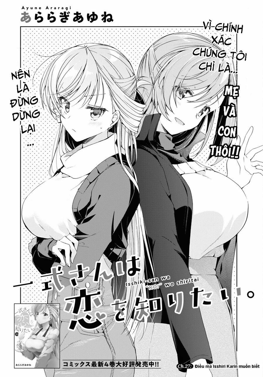 Isshiki-San Wa Koi Wo Shiritai 27.1 trang 1