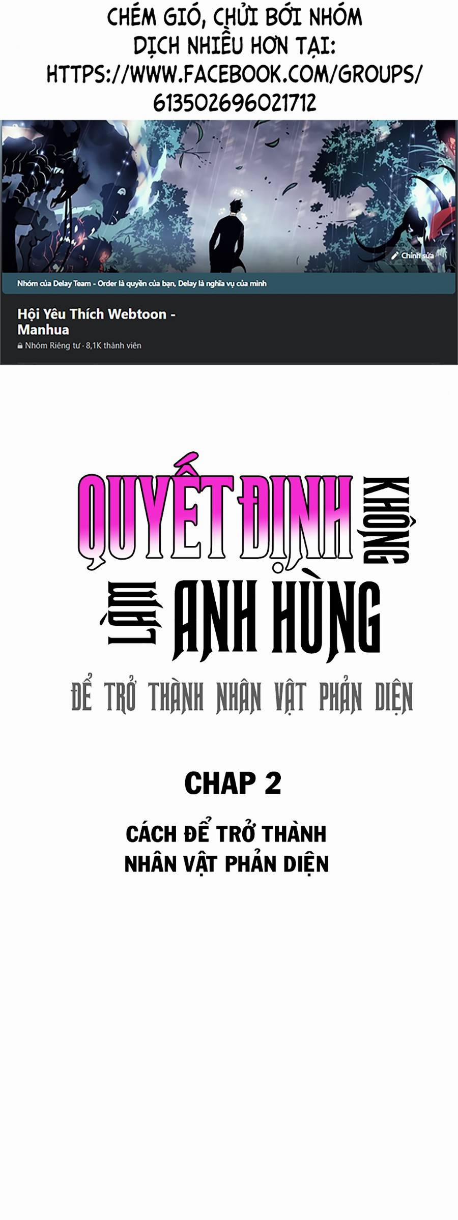 Không Làm Anh Hùng Để Trở Thành Nhân Vật Phản Diện 2 trang 0