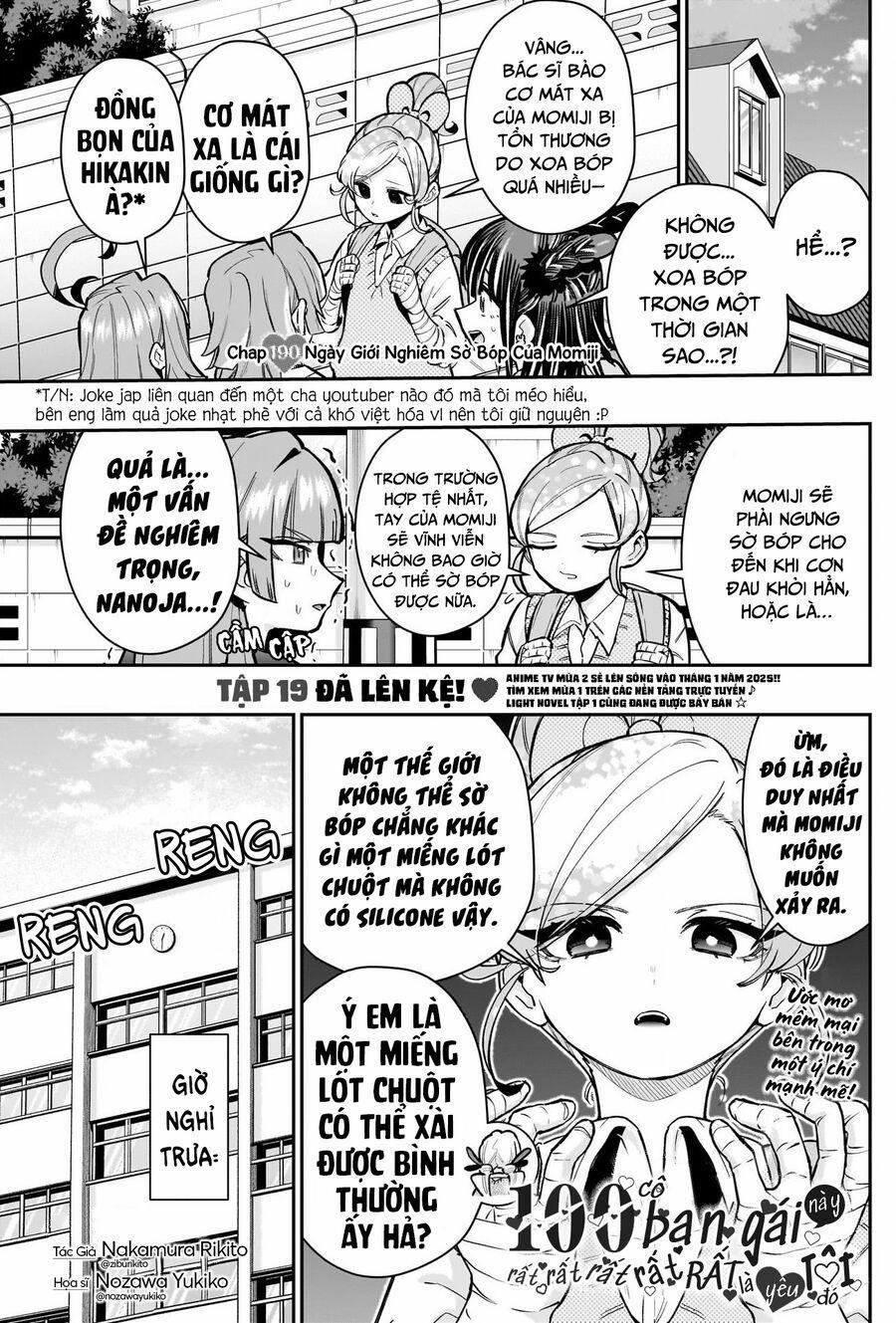 Kimi No Koto Ga Dai Dai Dai Dai Daisuki Na 100-Ri No Kanojo 190 trang 1