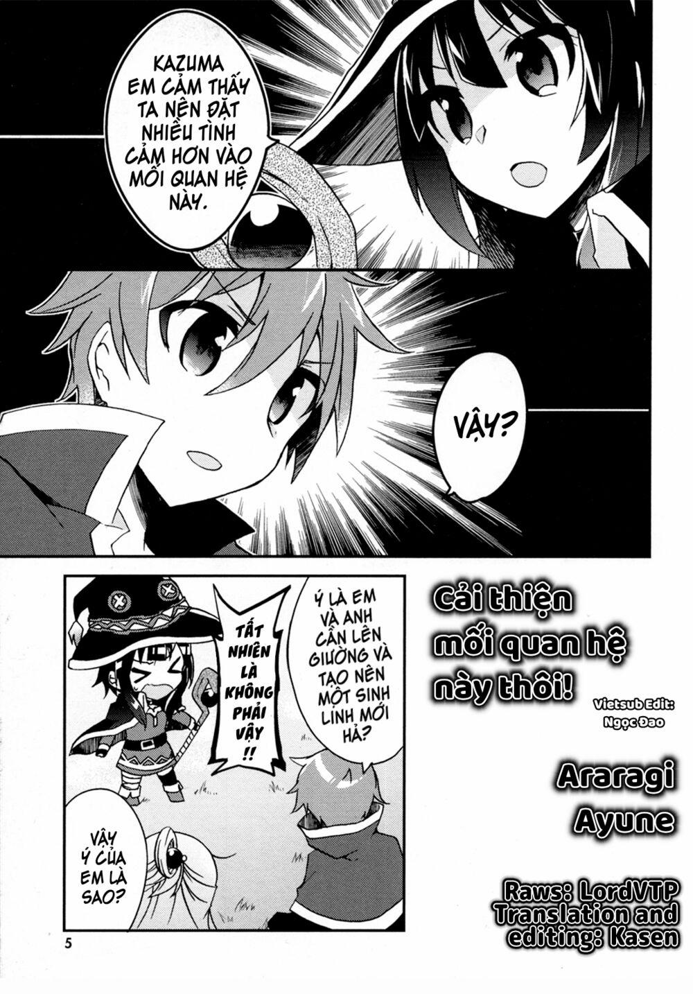 Konosuba : Tuyển Tập Megumin 0 Cải Thiện Mối Quan Hệ Này Thôi trang 0
