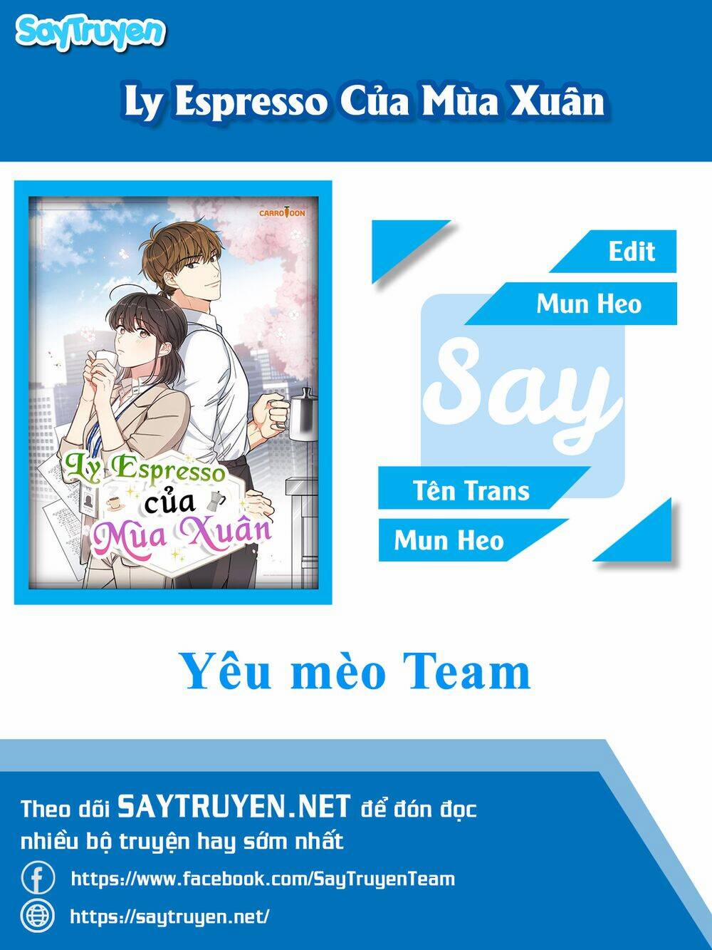 Ly Espresso Của Mùa Xuân 1 trang 0