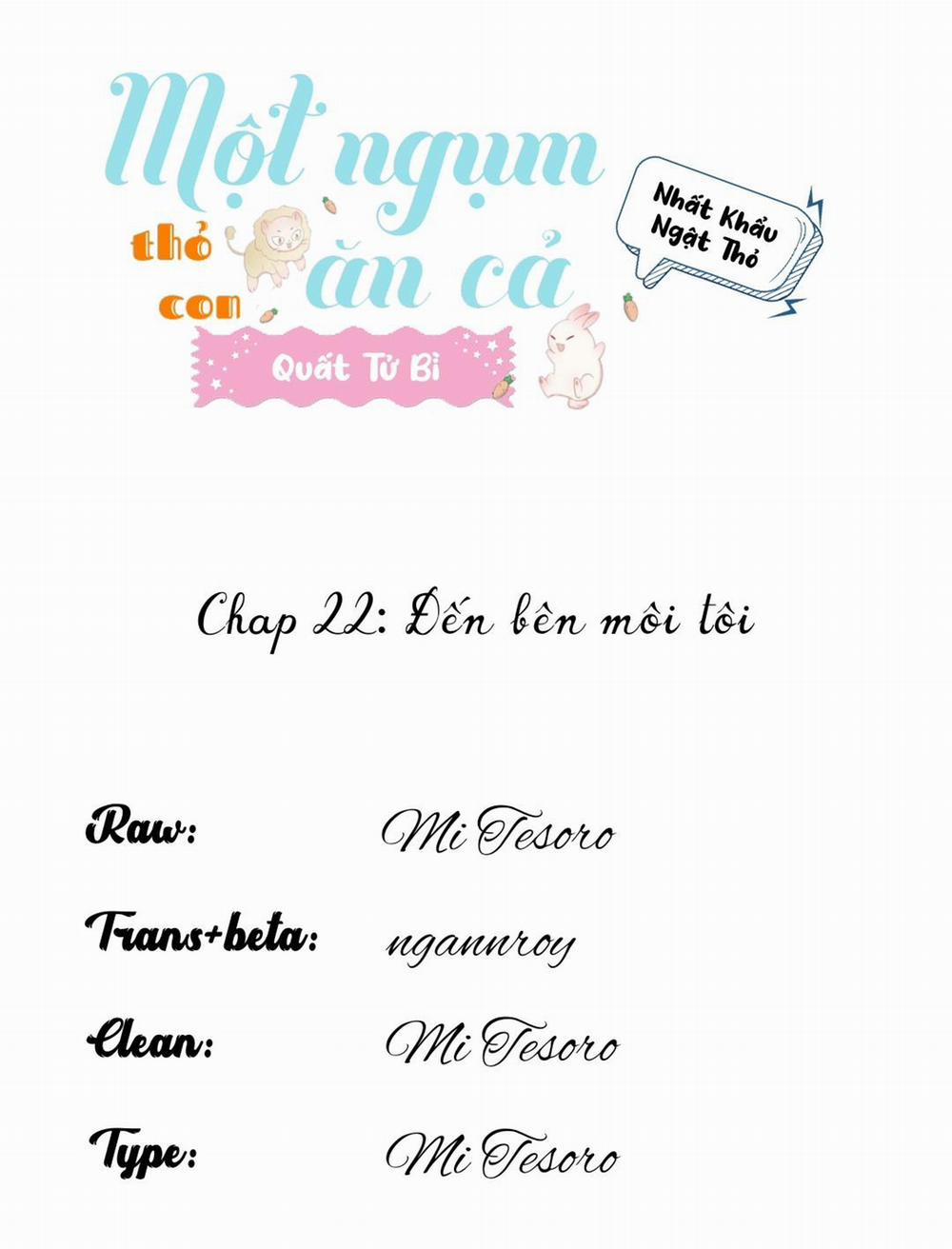 Một Ngụm Nuốt Trọn Thỏ Con 22 trang 0