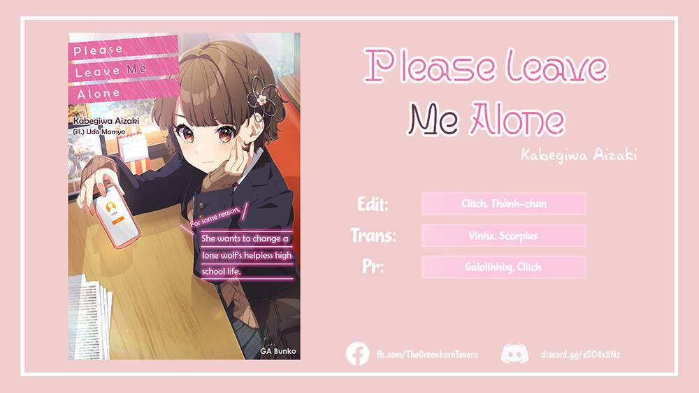 Please Leave Me Alone 1 trang 1
