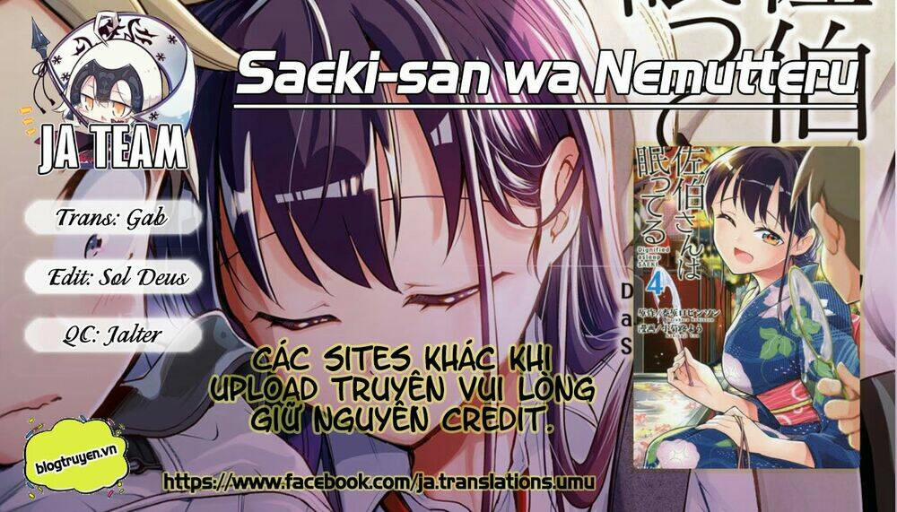 Saeki-San Wa Nemutteru! 21 trang 0