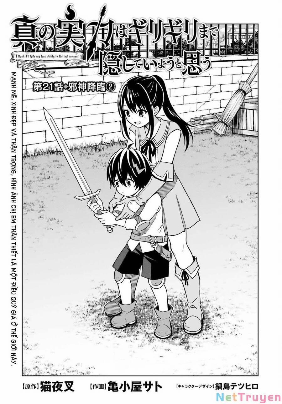 Shin No Jitsuryoku Wa Girigiri Made Kakushite Iyou To Omou 21 trang 0
