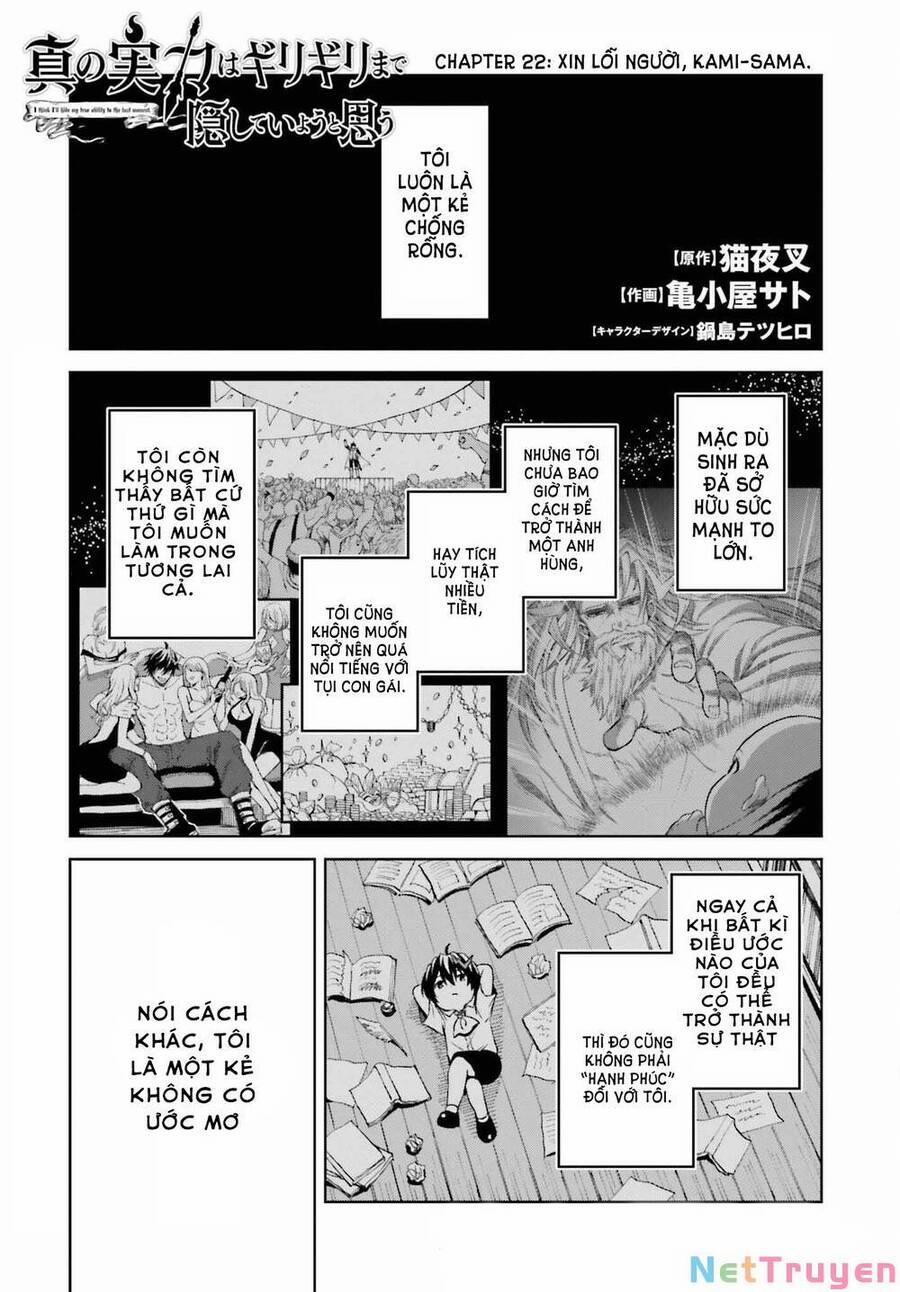 Shin No Jitsuryoku Wa Girigiri Made Kakushite Iyou To Omou 22 trang 0