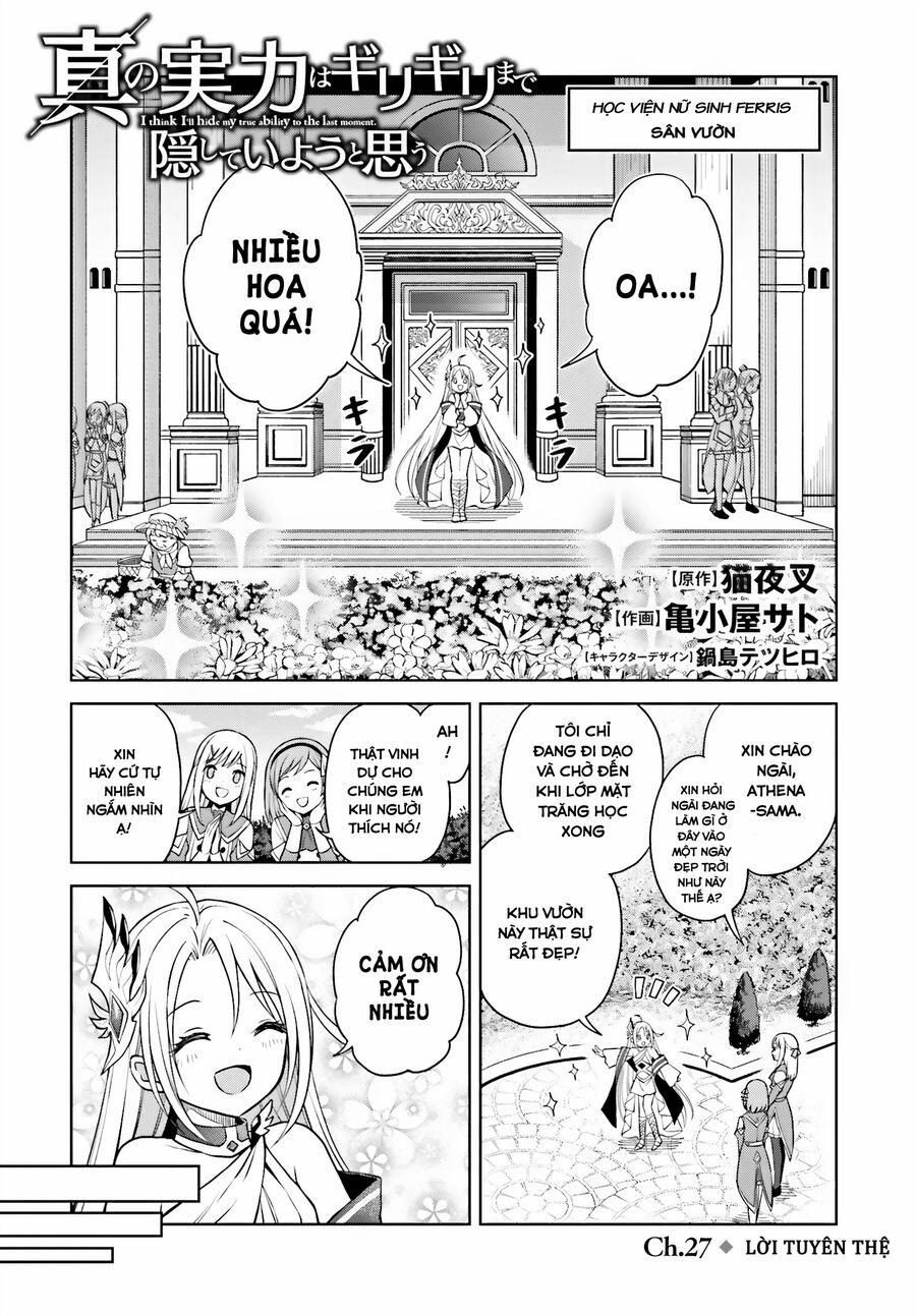 Shin No Jitsuryoku Wa Girigiri Made Kakushite Iyou To Omou 27.8 trang 1