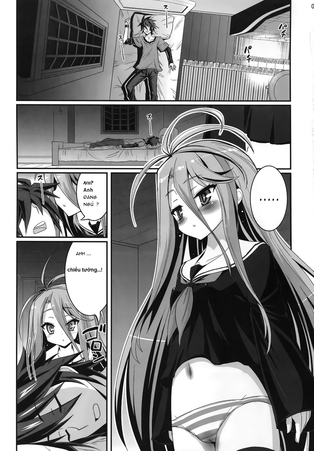 Shiro-Chan Assaults The Sleeping (No Game No Life) Oneshot trang 1