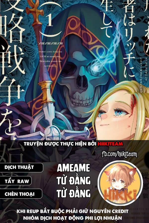 Shokei Sareta Kenja Wa Lich Ni Tensei Shite Shinryaku Sensou Wo Hajimaru 31.1 trang 0