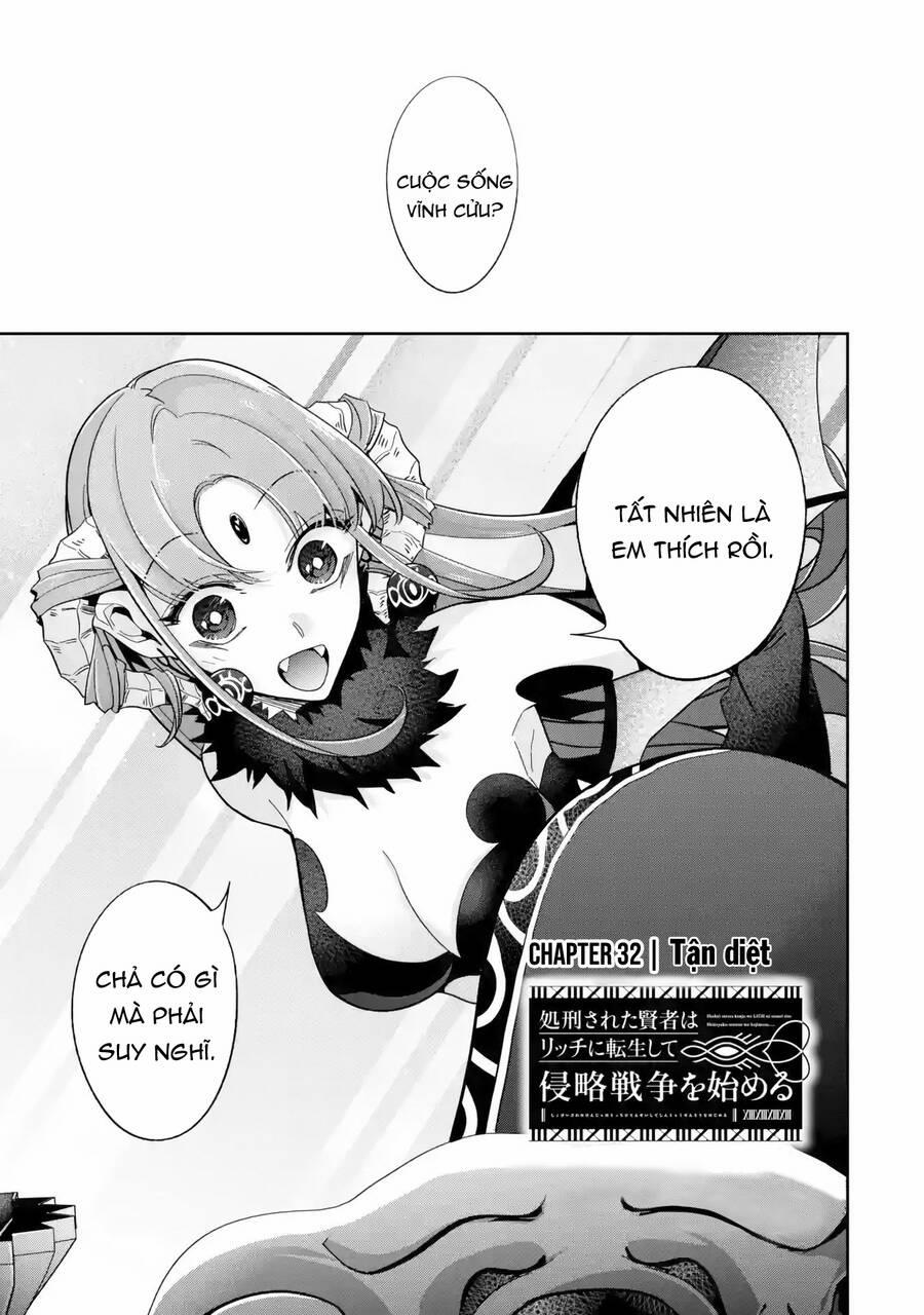 Shokei Sareta Kenja Wa Lich Ni Tensei Shite Shinryaku Sensou Wo Hajimaru 32 trang 1