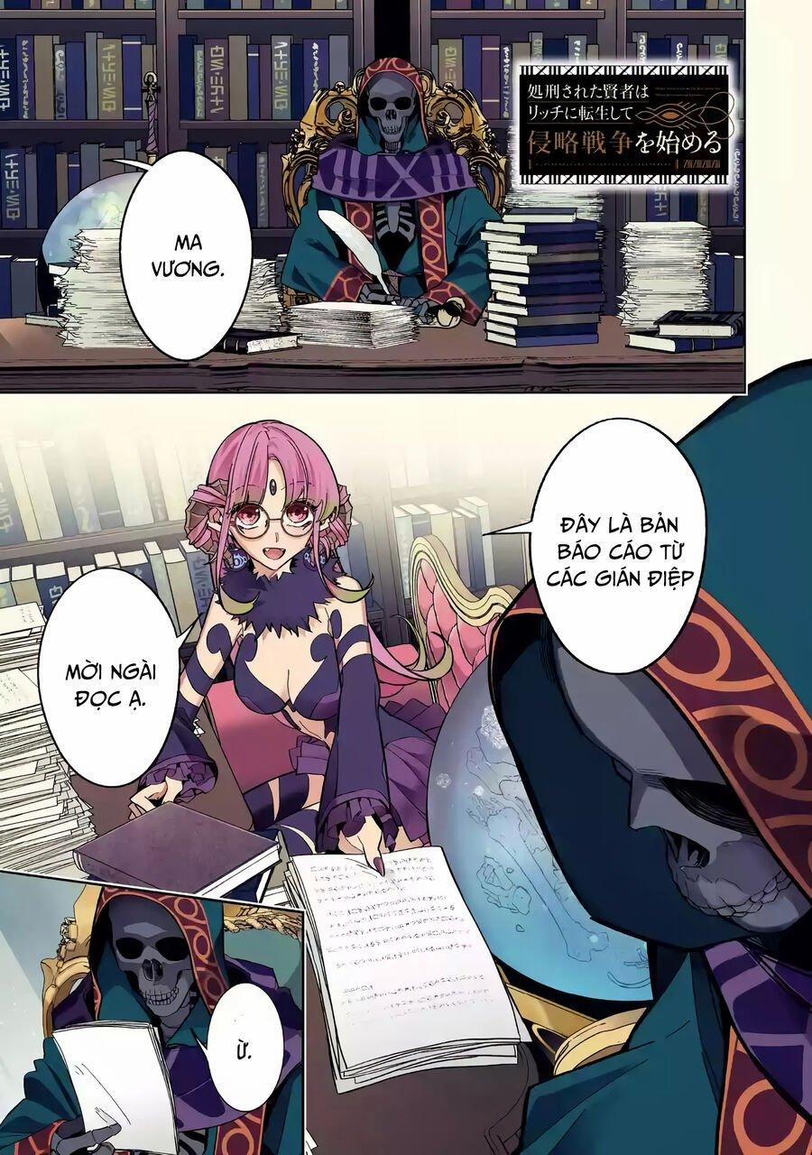 Shokei Sareta Kenja Wa Lich Ni Tensei Shite Shinryaku Sensou Wo Hajimaru 41 trang 1