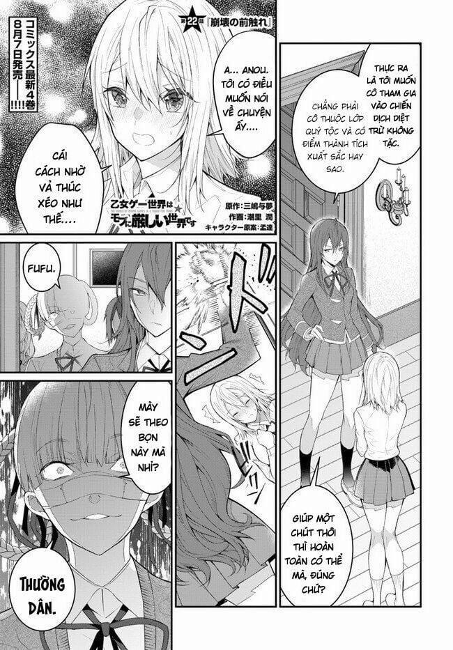 Thế Giới Của Game Otome Thật Khó Khăn Cho Những Thường Dân 22 trang 1