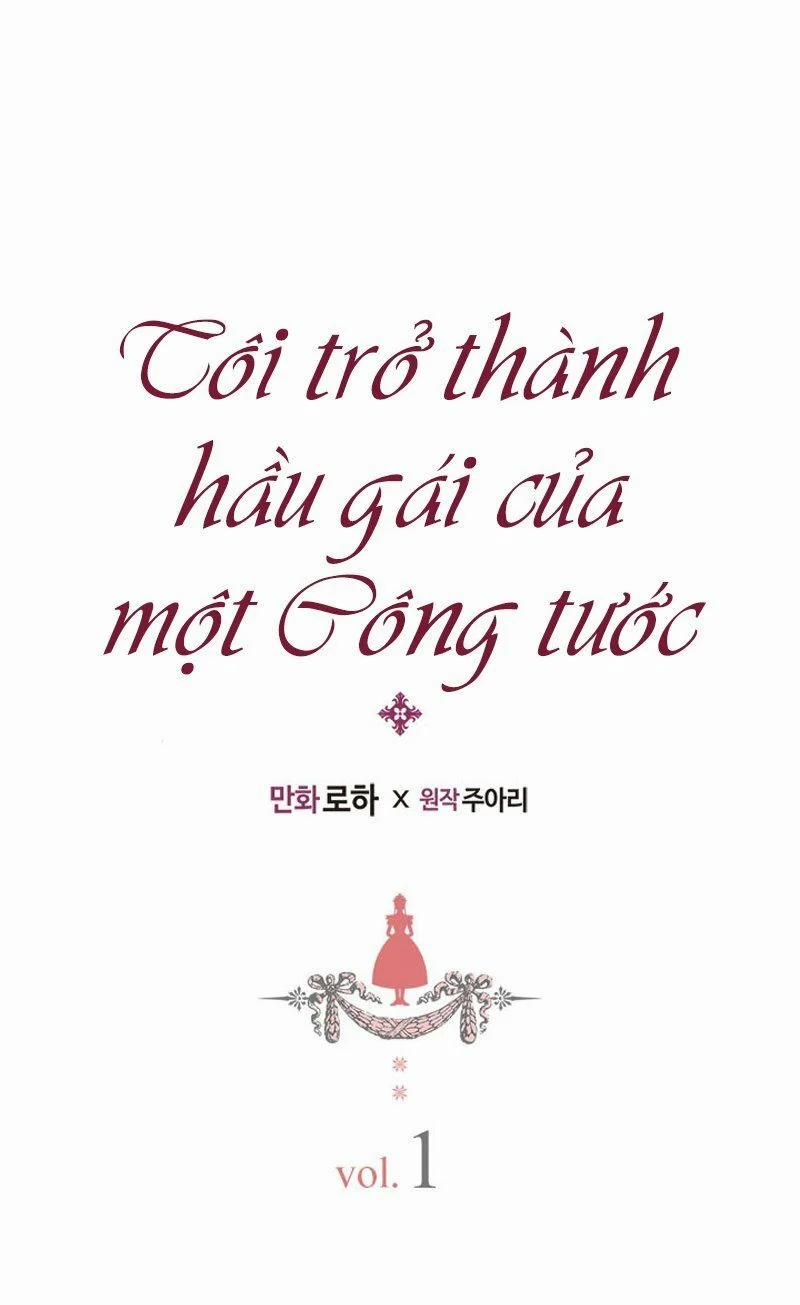 Tôi Trở Thành Hầu Gái Của Một Công Tước 1 trang 1