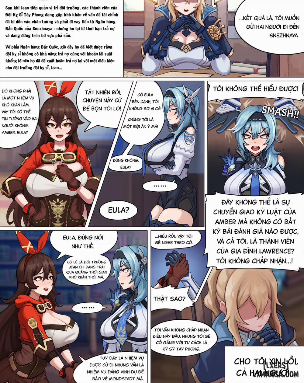 Tổng hợp doujinshi Genshin Impact được vẽ bởi PoPer Sexual Service Mission of Knights of Favonius Phần.1 trang 1