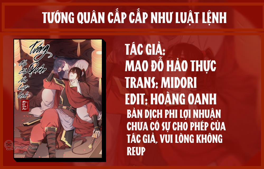 Tướng Quân Cấp Cấp Như Luật Lệnh 22 trang 1