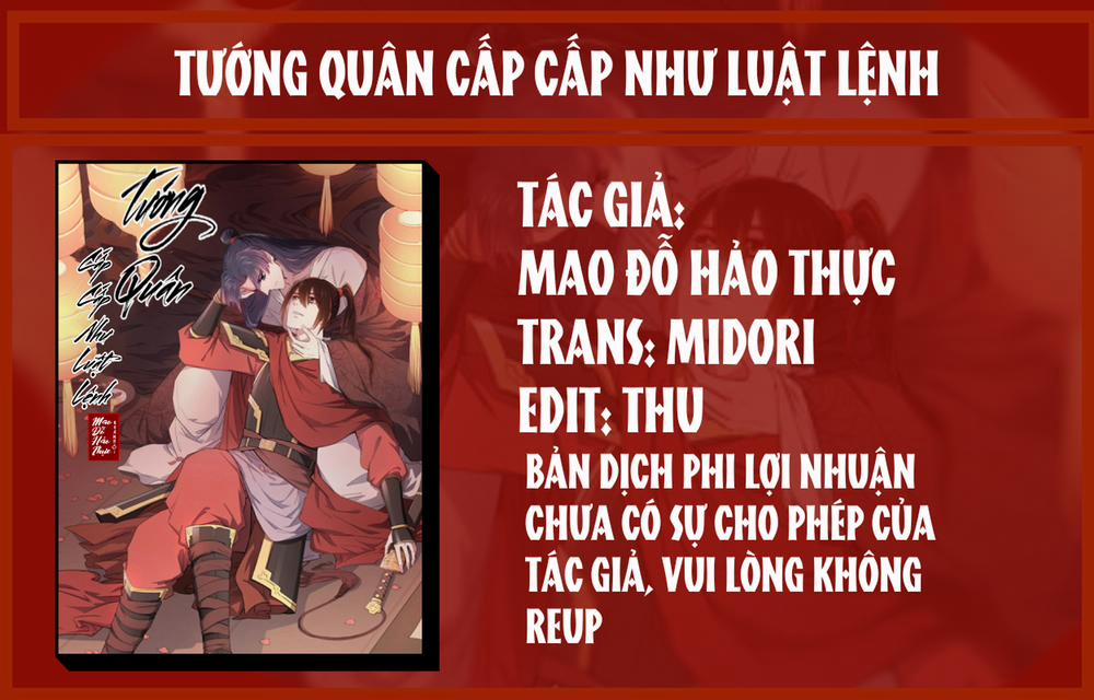 Tướng Quân Cấp Cấp Như Luật Lệnh 23 trang 1
