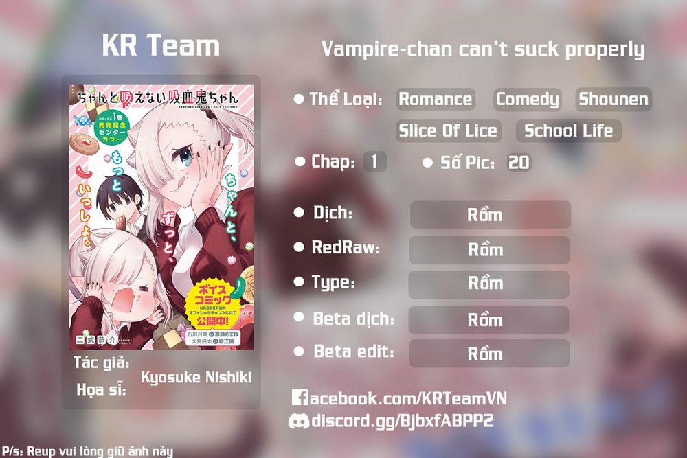 Vampire-Chan Can't Suck Properly 1 trang 0