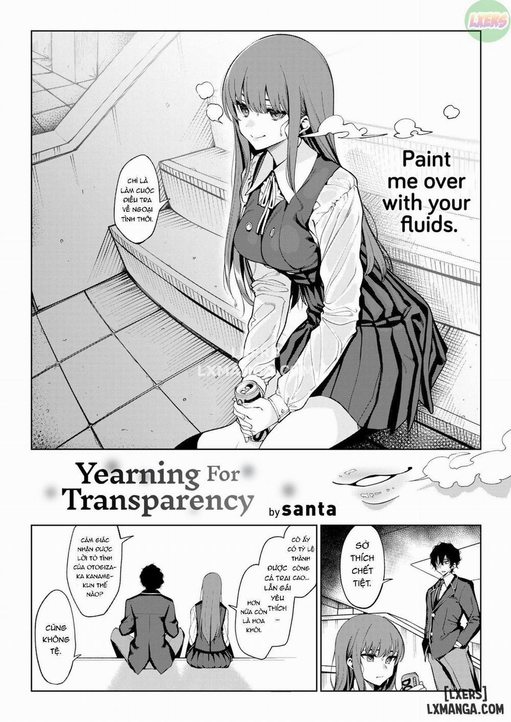 Yearning For Transparency Oneshot trang 1