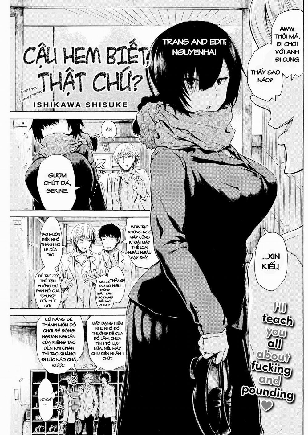 You Dont Know, Do You? Oneshot trang 0